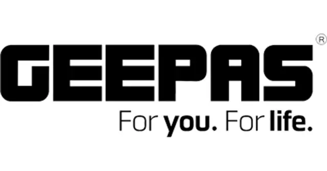 The logo for the company Geepas.