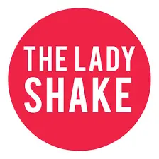 The logo for the company The Lady Shake.